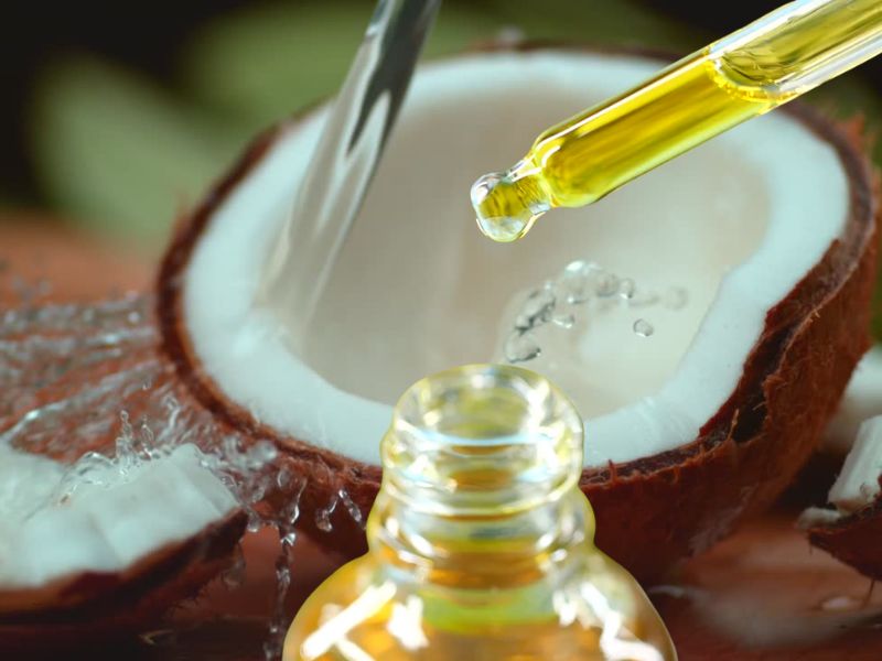 prikaz kokosa i kokosovog ulja